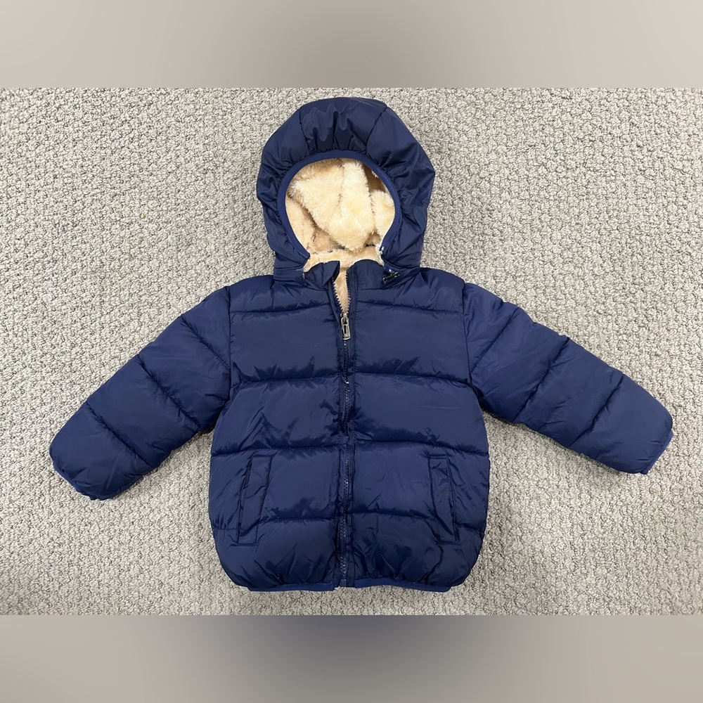 Toddler Winter Jacket in Navy Blue